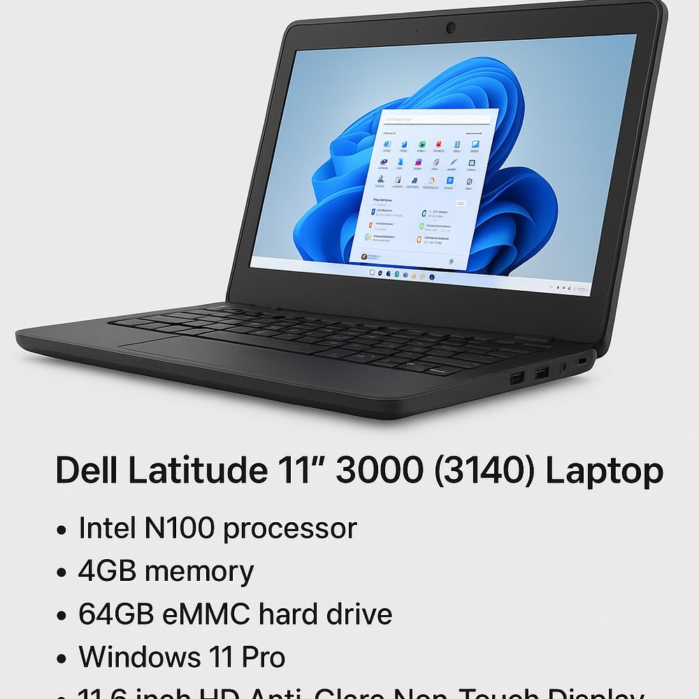 Dell Latitude 11" 3000 Laptop - Gray Refurbished